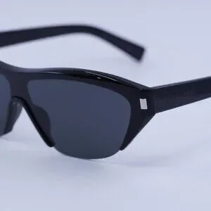 ?️ New Saint Laurent SL704 001 Sunglasses - Shiny Black Frame, Grey Lenses Saint Laurent | Accessories | New Saint Laurent Sl74 00  main image 4